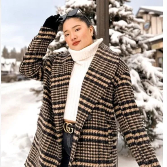 Anthropologie Avec Les Filles Houndstooth Coat - Picture 2 of 16